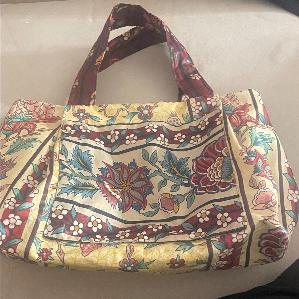Floral Patterned Tote Bag